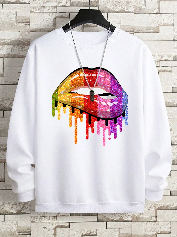 

Colorful And Sexy Lips Hoodies Men Crewneck Oversized Streetwear Hoodie Long Sleeve Autumn Sweatshirt Autumn Loose Sweatshirt