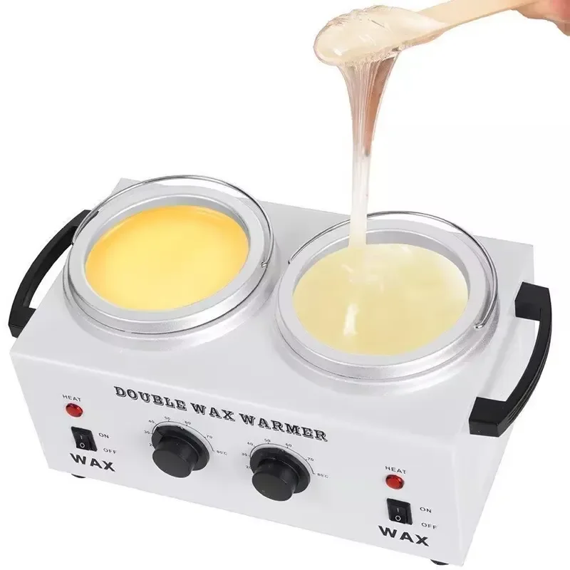 Double Wax Pot Heater Hair Removal Machine 2024 New Hot Selling Wax Melting Device For Salon Home Use Professional Beauty