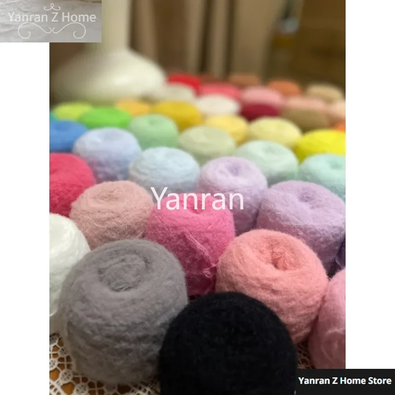 New Product Roll Wool Crochet Yarn Double Strand 50g Wool Felt Thread With Soft And Smooth DIY Woven Doll Knitting Thread