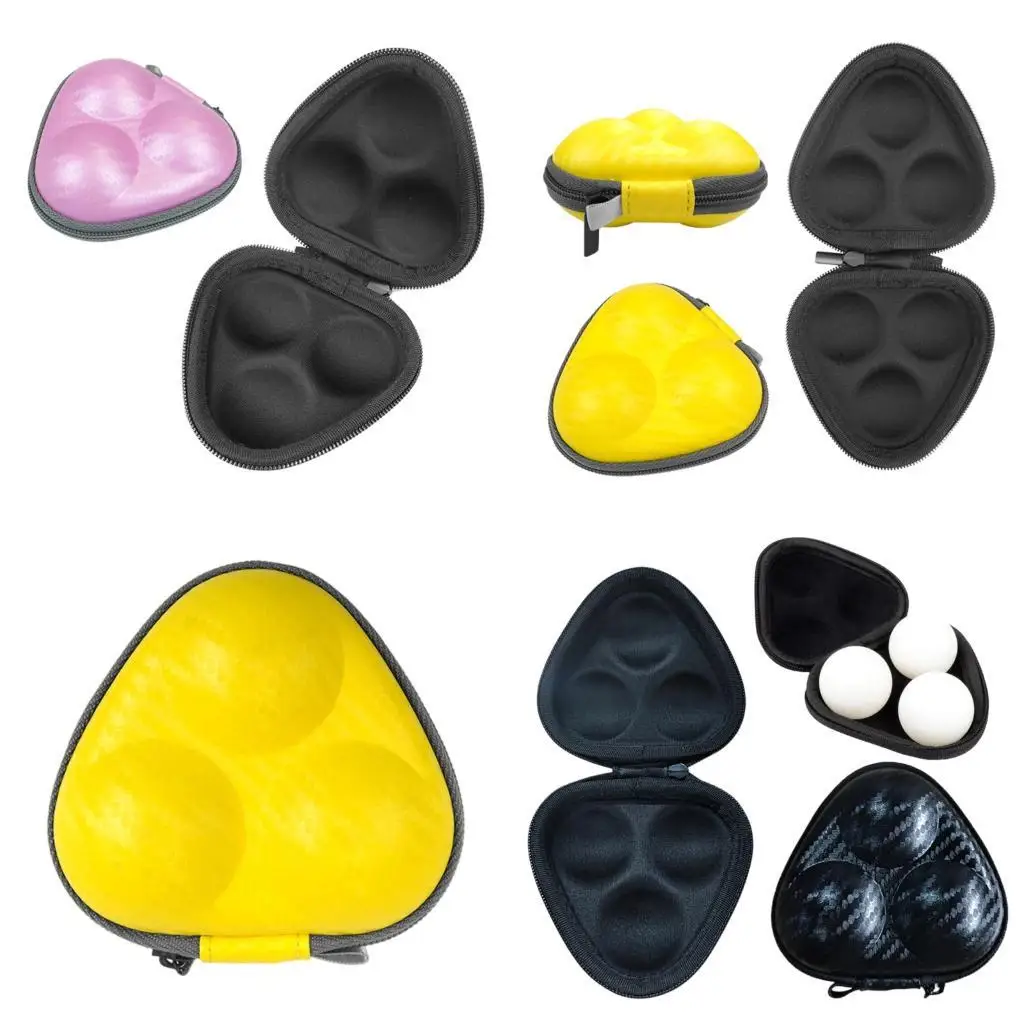 

652f настольный теннис контейнер pu кожа 3 пингпонг хранения коробка для хранения столовая теннис для хранения коробки