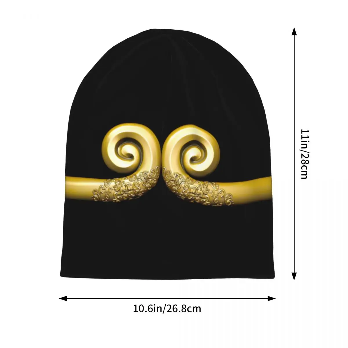 Black Myth Wukong Golden Ring Knitted Beanie Hat Men Game Sun Wukong Ring Accessories Winter Bonnet Hat Soft Skullies Cap