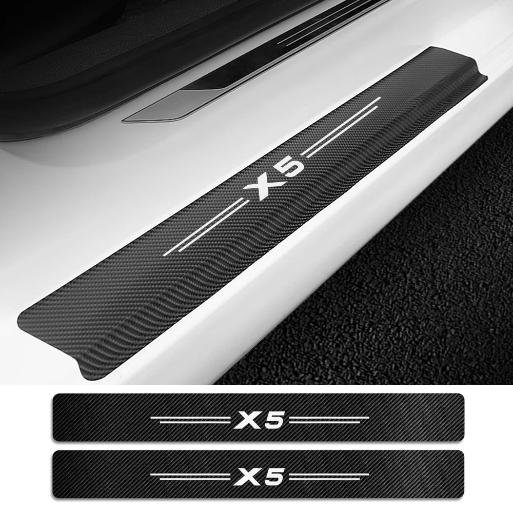 

4 шт., наклейки на пороги автомобиля Bmw X5 E53 E70 F15 G05
