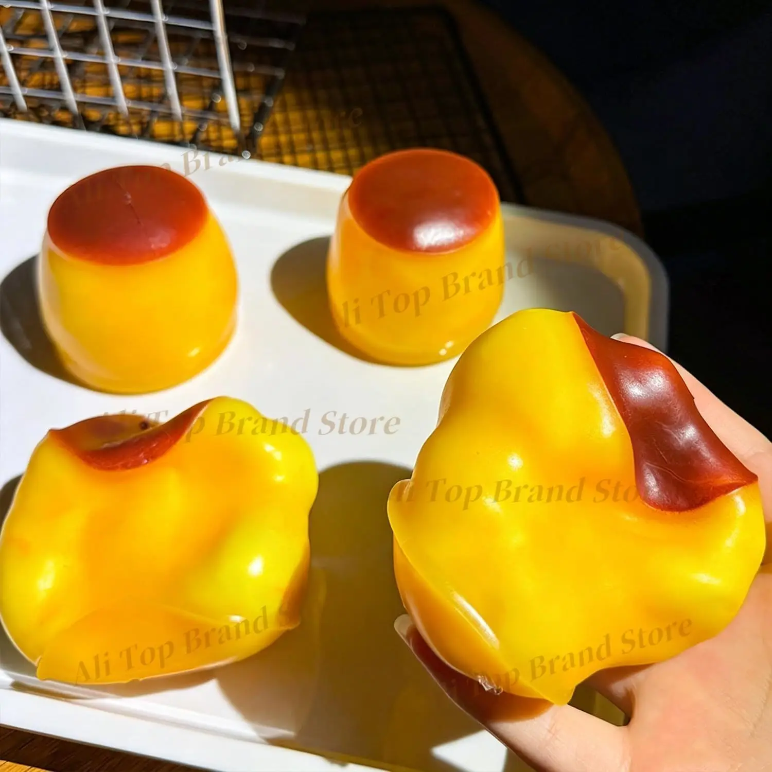Cute And Soft Caramel Pudding Stress Ball Homemade Diy Handmade Squeeze Ball Toy Stress Relieving