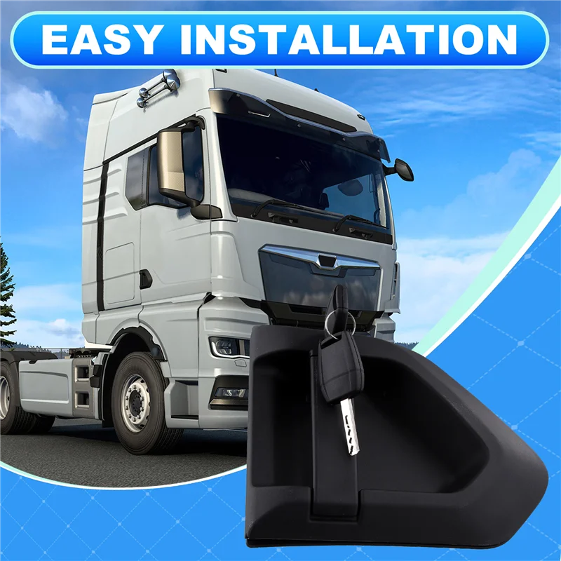 

Plain Exterior Door Handle Panel W/ 2 Keys For MAN TGL TGM TGS TGX 2020- Truck Tractor Door Panel