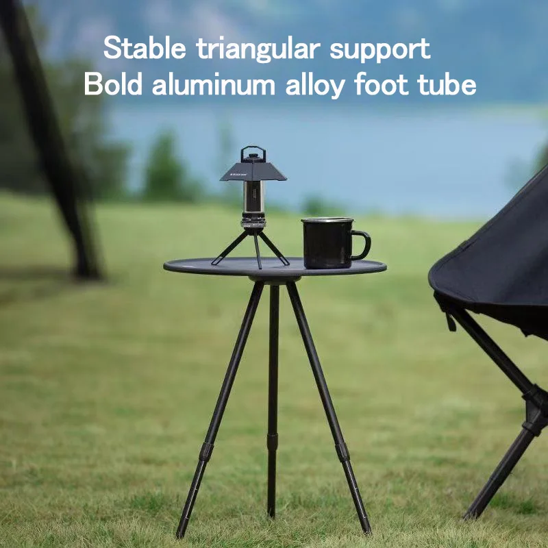 

Outdoor Portable Picnic Camping Table Adjustable Small Round Table Aluminum Alloy Folding Table Lightweight Coffee Table