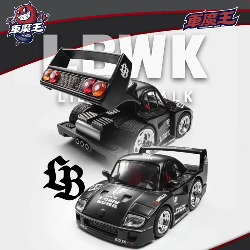 

Demon King AUTO 1:64 LBWK F40 Solus GT Nissan GTR R34 Pagani Huayra APA xpo 2025 Event Edition Alloy Car Model Collection Gift