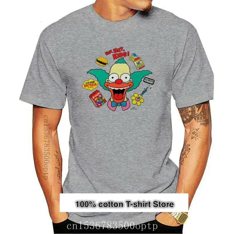 Camiseta de THE KRUSTY THE CLOWN HEY para niños, camisa blanca para hombre, serie de TV RTERO