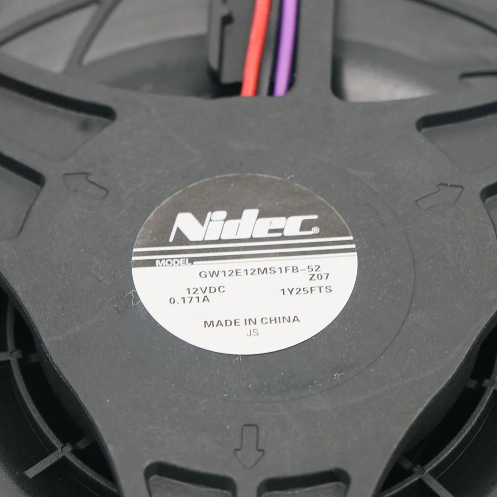 NEW DC12V 0.171A Fan GW12E12MS1FB-52Z07 52 Z07  Brand for Sea Letter Refrigerator Fan Motor Nidec Refrigeration Cooling Fan