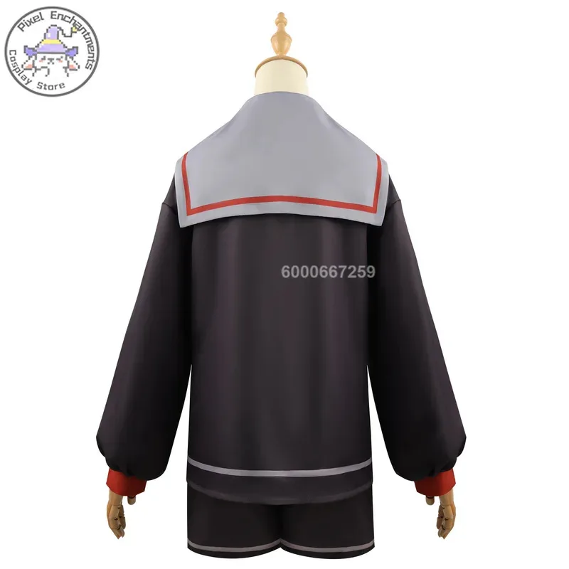 Game Genshin Impact Young Arlecchino Cosplay Costume Cute Women Role Play Wig Bow tie black Outfit Comic-Con Halloween Party