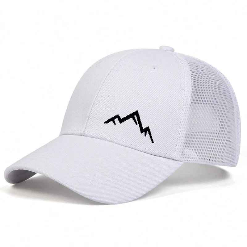 Unisex Mountain Range Embroidery Baseball Net Caps Spring and Summer Outdoor Adjustable Casual Hats Sunscreen Hat image 5