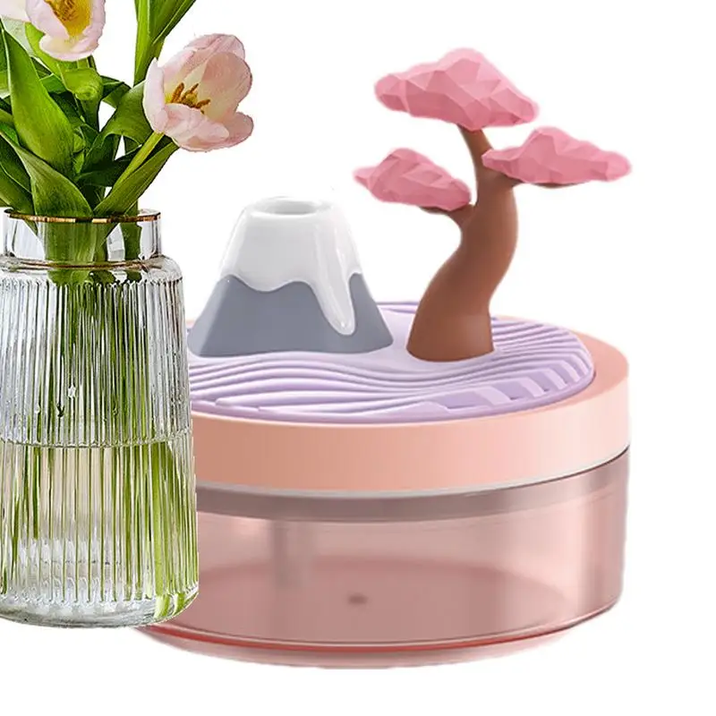 Portable Humidifier Room Humidifiers With Landscape Decoration Auto Shut-Off Quiet Desktop Humidifier Cool Mist Humidifier For