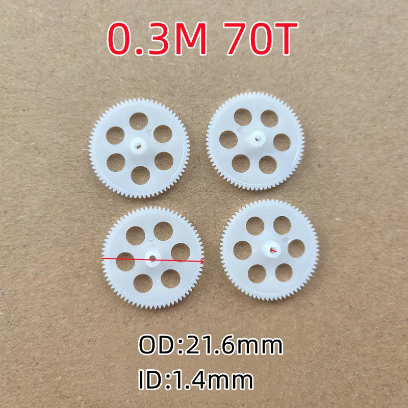 4 70 Răng 70 T 11T 0.3M Khoét Lỗ 1.4Mm Đường Kính 21.6Mm Con Quay DIY Robot đồ Chơi Máy Bay Trực Thăng Quadcopter Bộ Phận Dự Phòng