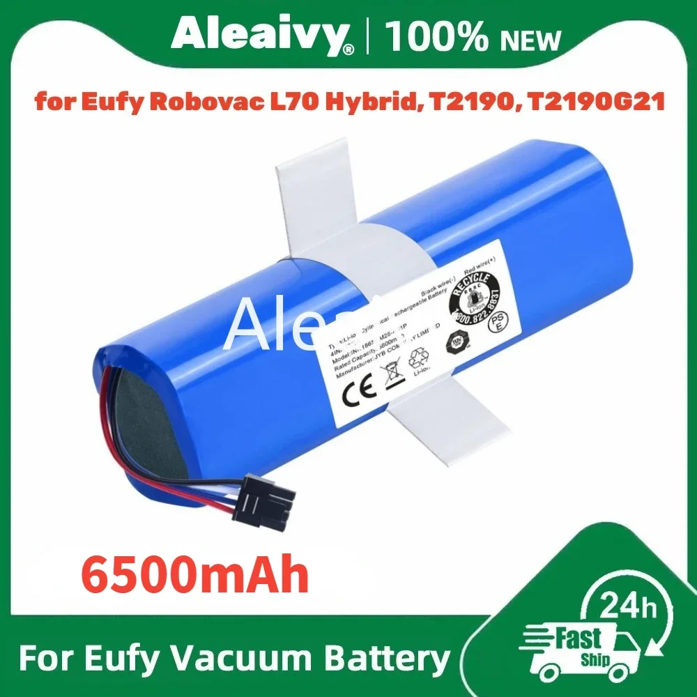 

Сменный аккумулятор 14,4 В, 12800 мАч, 18650 — подходит для Qihoo 360 S9/X95/X90 и Eufy Robovac L70/L10/T2190ultra-большой емкости