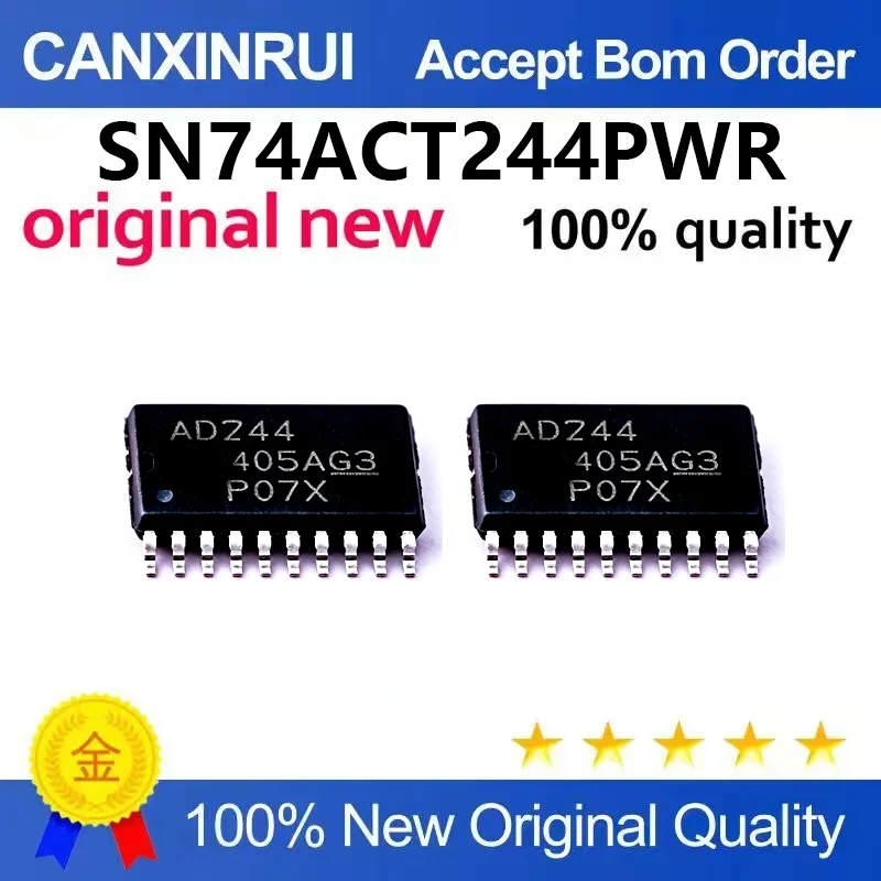 （5pcs-100pcs）Original genuine SN74ACT244PWR TSSOP-20 tri state output eight channel buffer/driver chip
