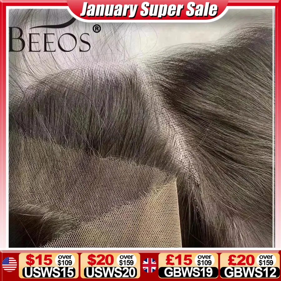 

BEEOS Skinlike 13x6 HD lace Frontal Only Pre plucked Straight 6x6 5X5 HD Lace Closure Only Brazilian Human Hair 13x4 HD Frontal