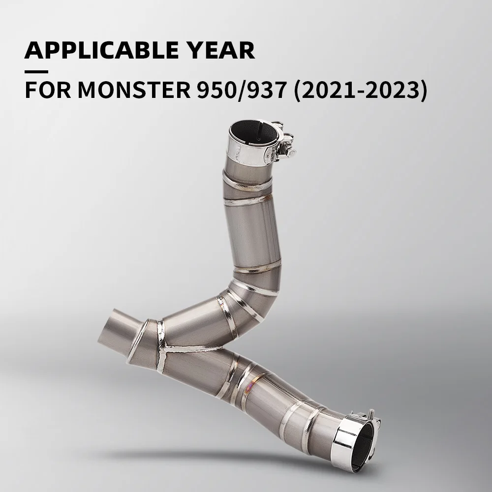 

Titanium Alloy Motorcycle Exhaust Muffler for Monster 950 937 2021-2023 Middle Pipe Slip-On Escape Moto Accessory