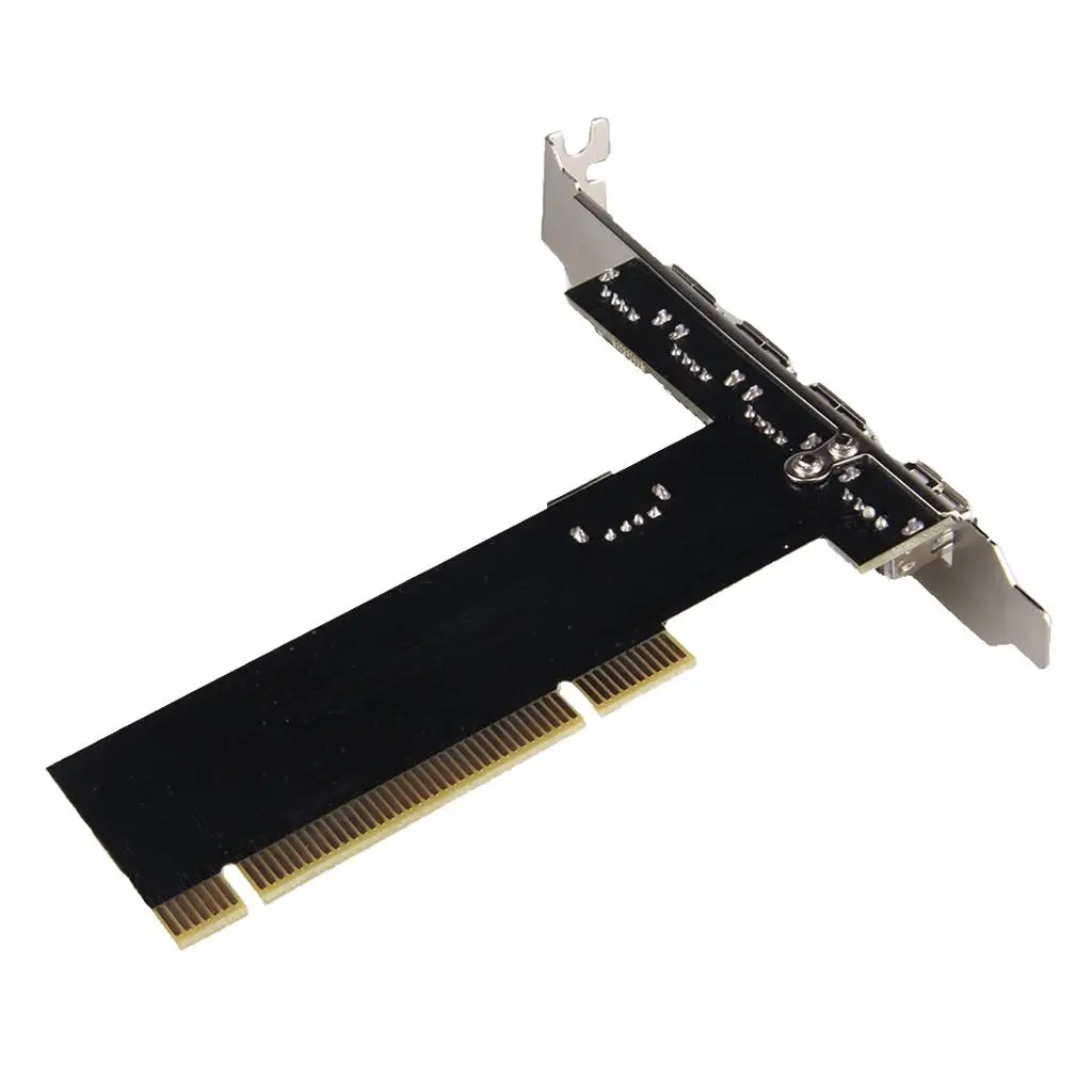 

USB PCI-карта-конвертер, металлическая 32-битная плата расширения, 4-портовый адаптер-концентратор, высокоскоростной контроллер для офиса, дома, ПК
