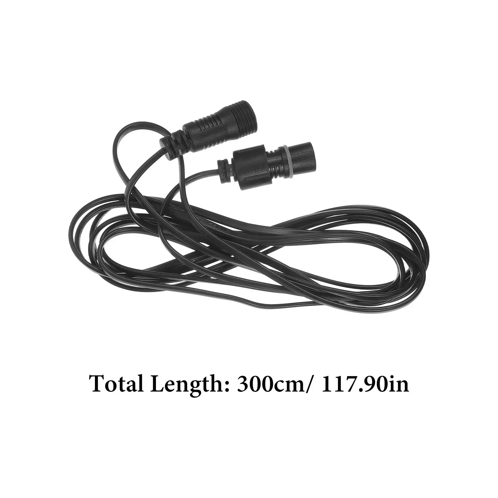 Waterproof 2 Pin Extension Cord Outdoor String Light Extension Cable Christmas Light Extender Flexible Connection