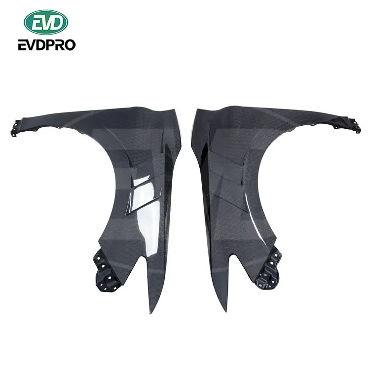 

For Toyo Camry 2018-2021 Evd Style Honeycomb Carbon Fiber Front Fender