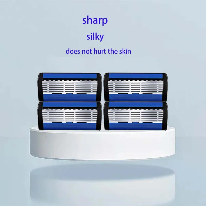 ماكينة حلاقة أمان رجالية فاخرة بمقبض مضاد للانزلاق. تصميم تقدميري لشفرة حادة. مقبض مضاد للانزلاق. هدية عظيمة للمهرجانات #4