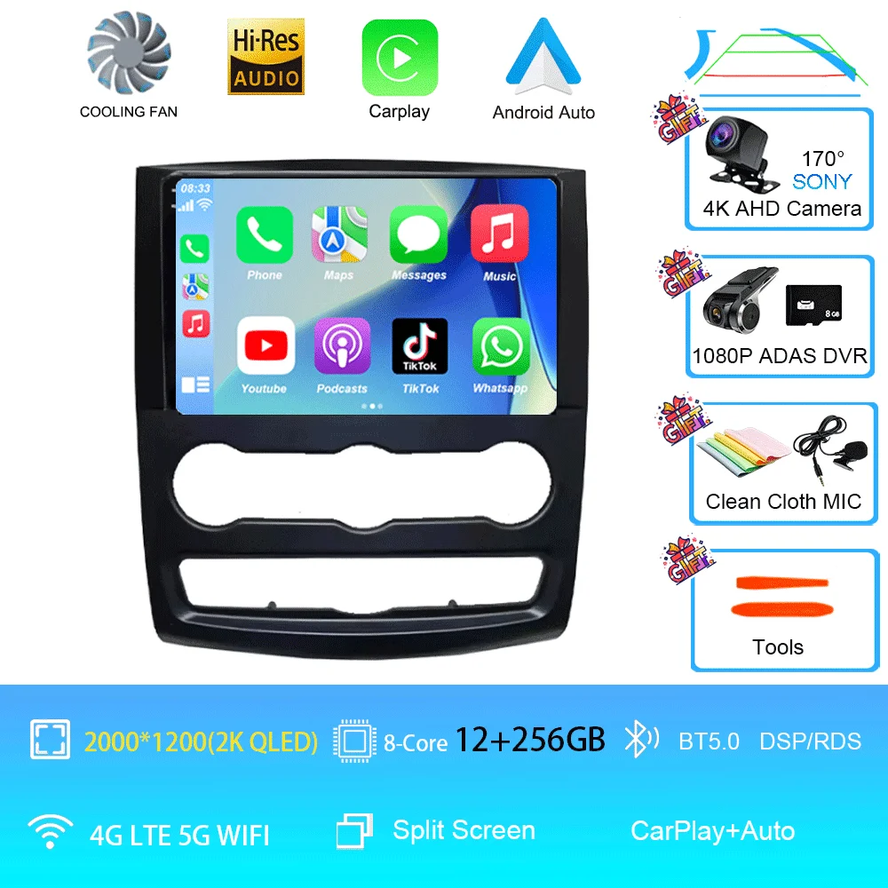10 inch Android 16 autoradio multimediasysteem video voor Mercedes Benz Sprinter speler GPS stereo CarPlay+auto WIFI+4G DSP