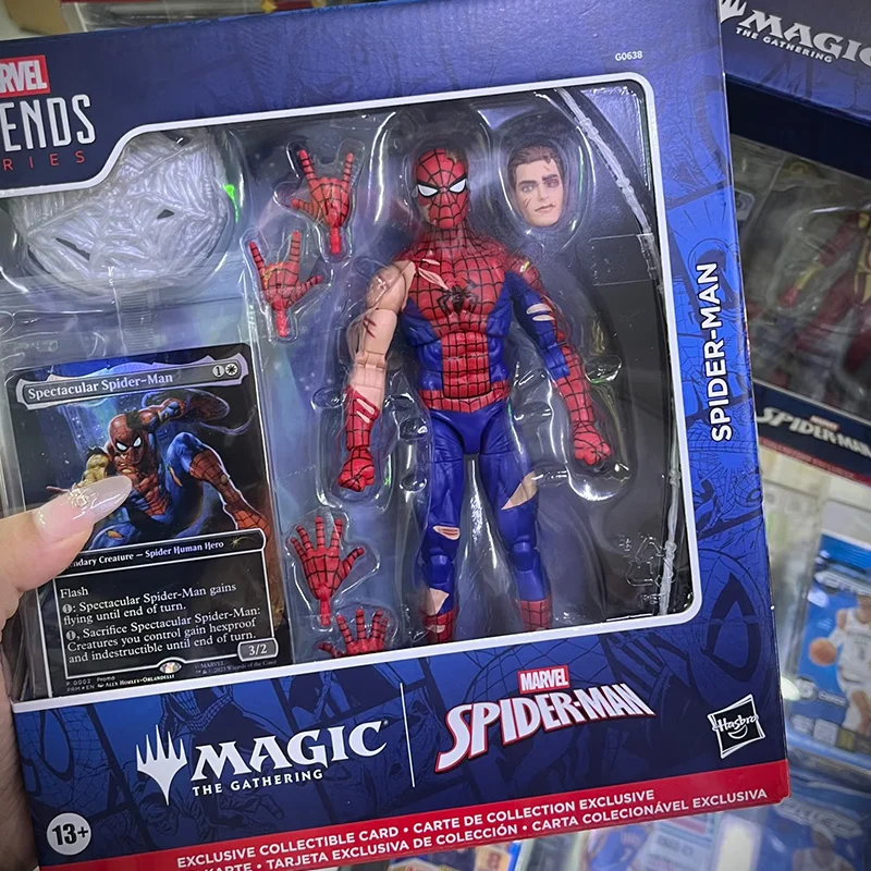 

New In Stock Marvel Magic The Gathering Collab Spider Man Anti Venom Mary Jane Collectible Action Figures Handmade Holiday Gift