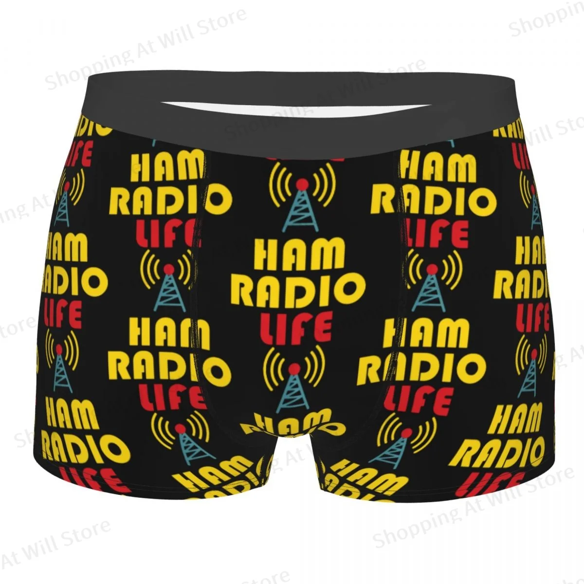 

Ham Radio Life Amateur Dad Emergency Communications Operators Man's Printed Boxer Briefs Underpants Top Quality Gift Idea