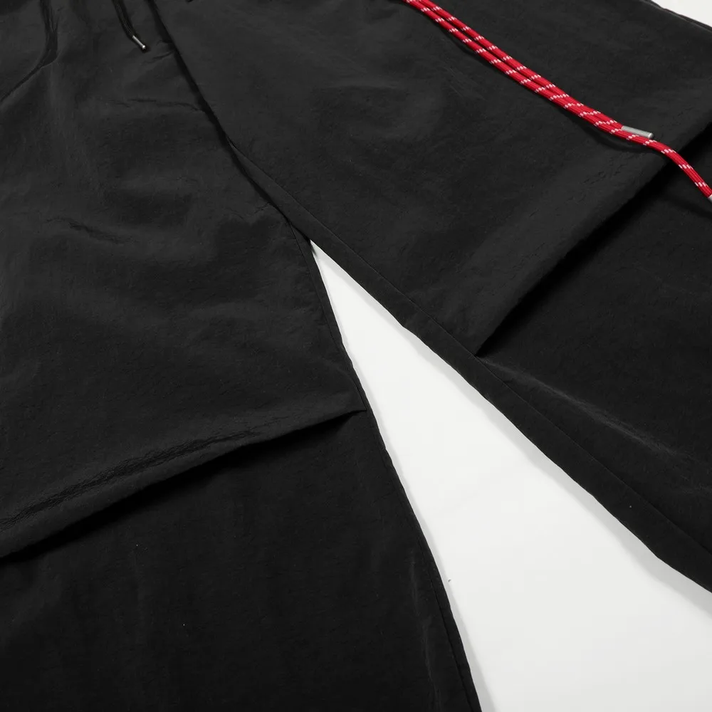 قلادة تزيين مرونة الخصر واسعة الساق الجرونج كبيرة الحجم السراويل البضائع القوطية بنطلون للنساء Grils الشارع الشهير الشتاء الربيع