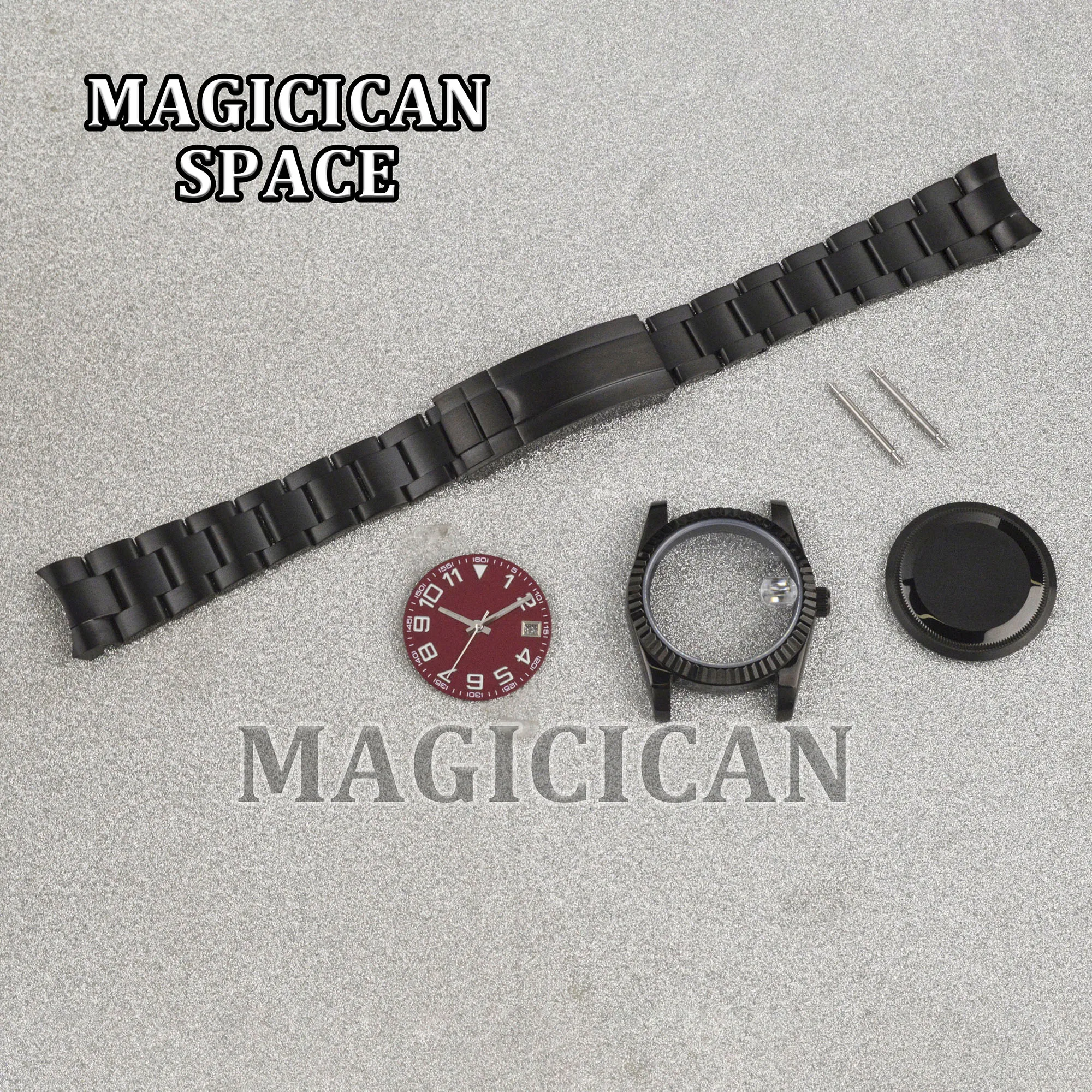 36/39mm NH35 Case 10ATM Waterproof Man's Case for Datejust Stainless Steel Watch Case Strap Luminous Dial Hands Watch Mod Parts