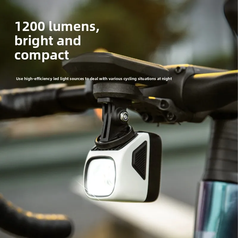 

1200LM Bicycle Headlight Remote Control Rechargeable MTB Bike Front Light Waterproof Night Cycling Light Flashlight Accessories
