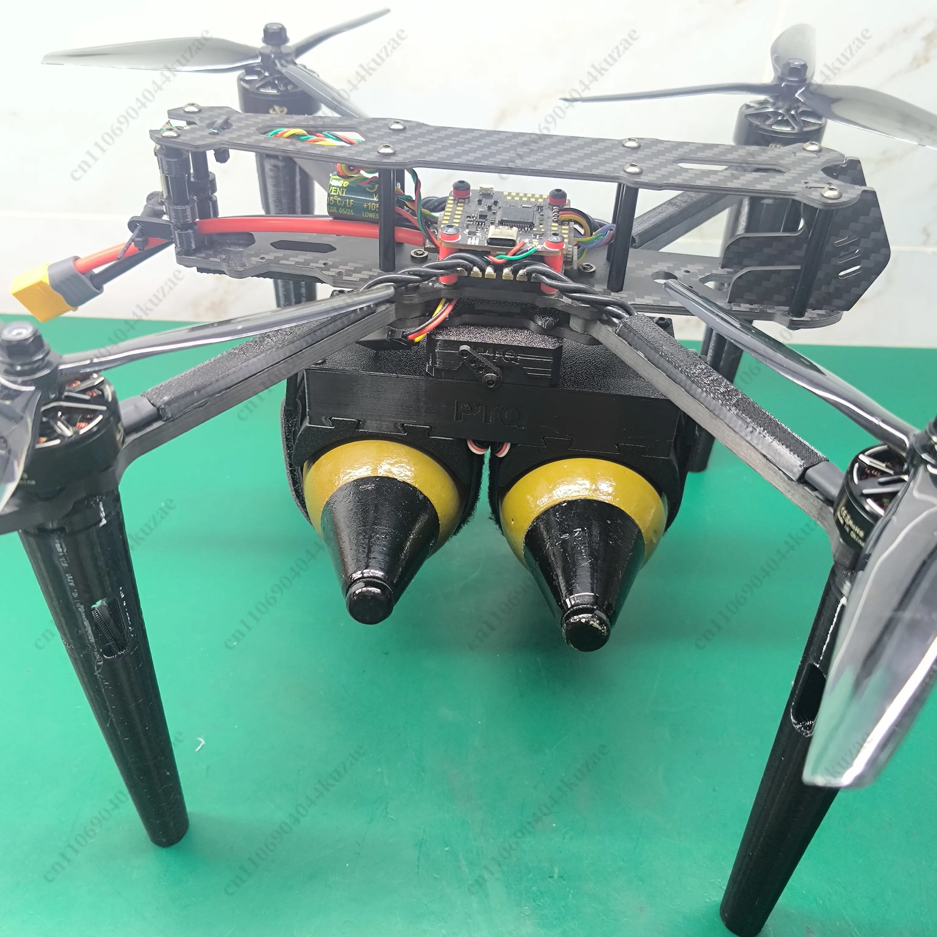 Dual-channel Release Device, Drop Resistant Design, Works As Foot Pad for FPV Drone
