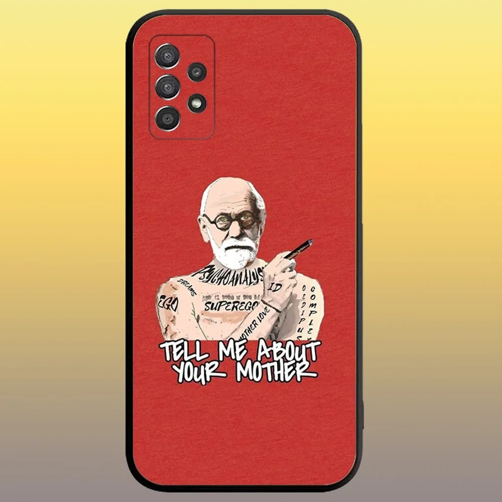 Sigmund Freud Psychoanalysis Phone Case for SamsungA 91,80,73,72,71,70,53,52,51,42,41,40,32,31,30,22,21,20,13 S 4G 5G Soft Case