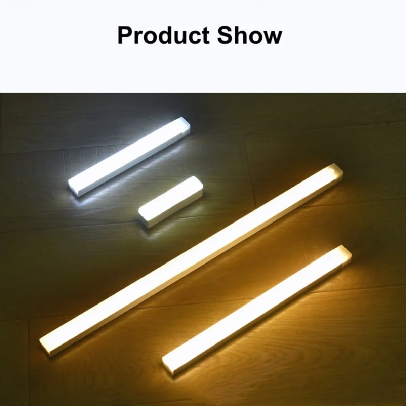 LED Stickable Rechargeable Motion Sensor Night Light Portable lamp for Outdoor Desk Piano Room Club Student Dorm