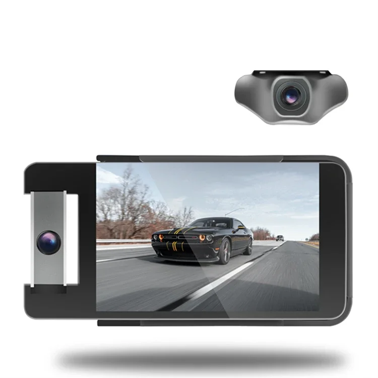 

Mini Dual Lens Video Recorder Car DVR Camera Dash Cam with Front and Rear View Black Box