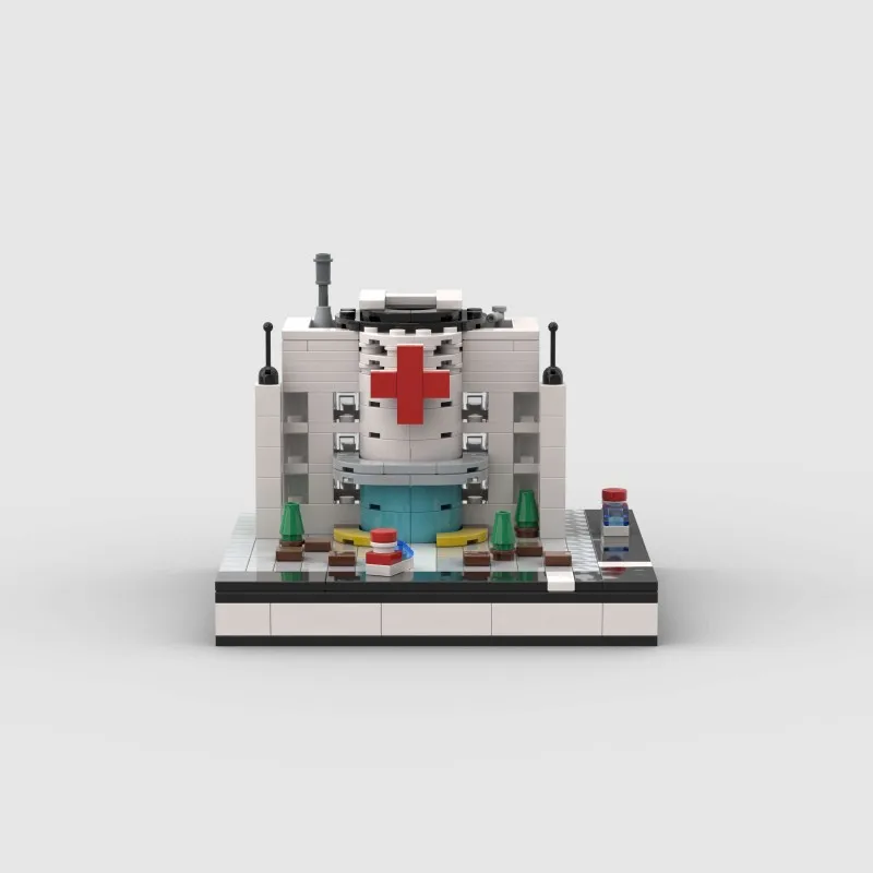 Moc de construção de quebra-cabeça infantil compatível com brinquedos de bloco de construção de modelo de hospital da cidade LEGO