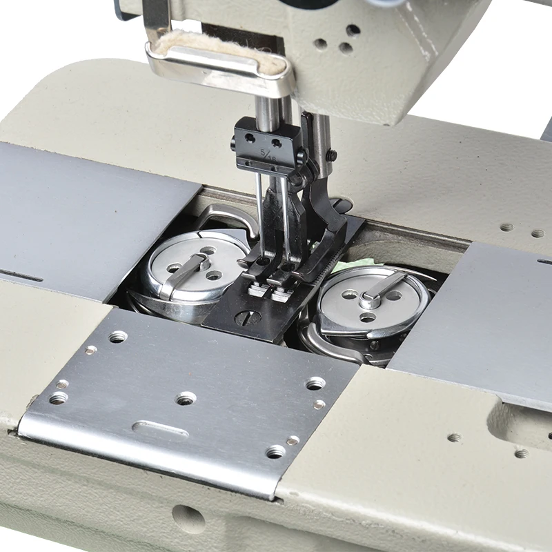 

Промышленная швейная машина JL-4420 с двойной иглой, комплексной подачей, плоской платформой, для толстых материалов, для пошива кожаных сумок