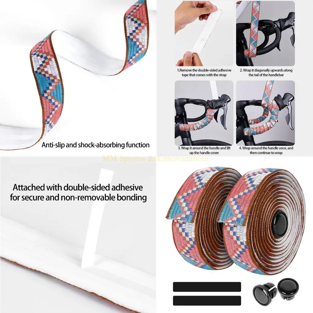 

31be 2pcs велосипедные руля антивибрационные обертывания велосипедов руля лента