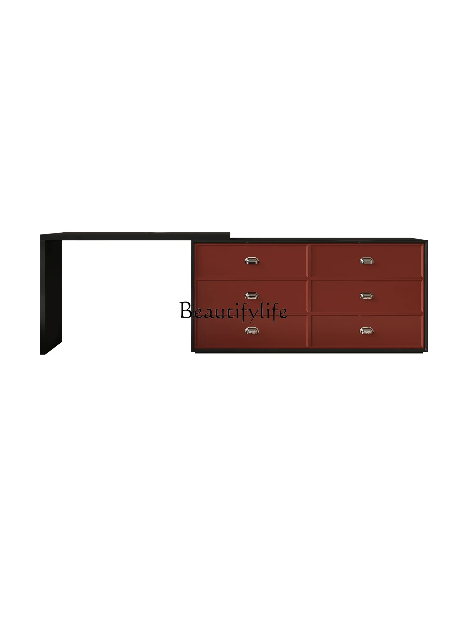 

ls 42French retro solid wood dresser bedroom bedside storage chest integrated dresser