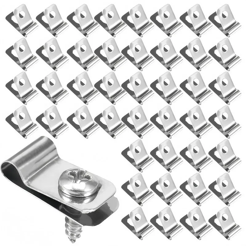 

95 Clips + 95 Nails, Rustproof Metal Fence Clips, for Urban Farm & Livestock Use