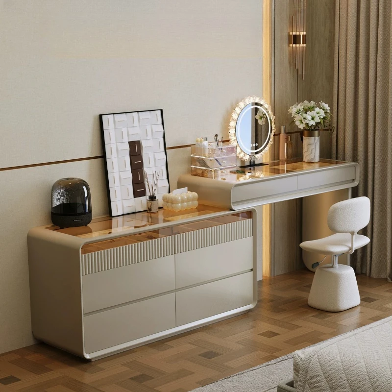Drawers Chest Dressing Tables Wooden Stool Standing Jewelry Box Dressing Table Luxury Nordic Tocador De Maquillaje Furniture