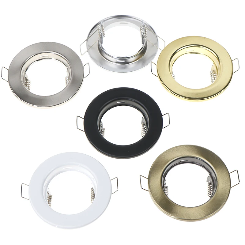 Metal Round Recessed Downlight Fitting Ceiling Spot Lights Frame Suit Lamp Socket Holder