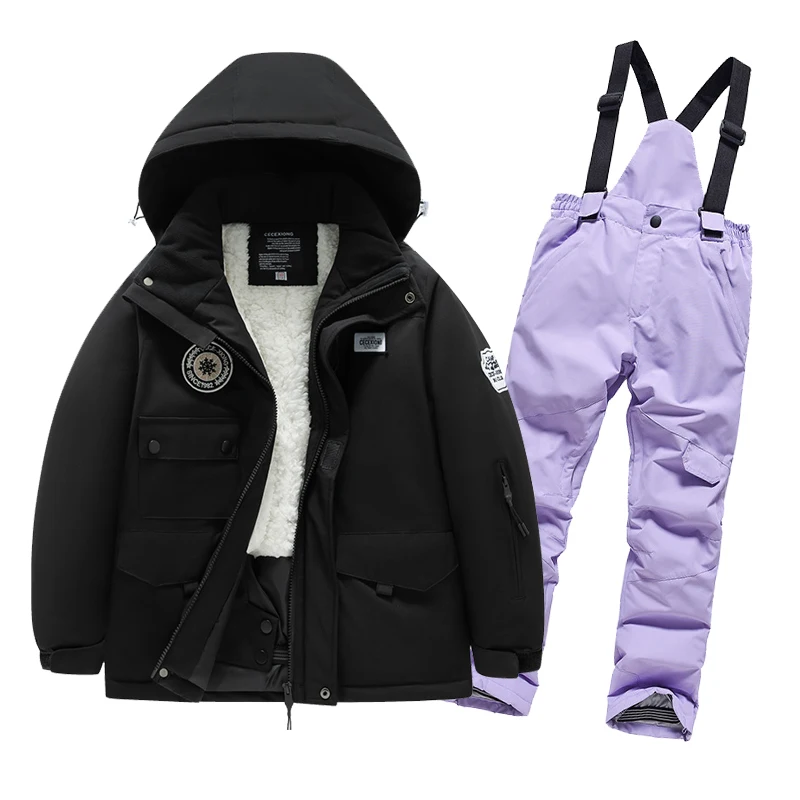 New Kids Ski Suit Children Brands Waterproof Windproof Girls And Boys Snow Set Pants Winter Skiing And Snowboarding Jacket Child