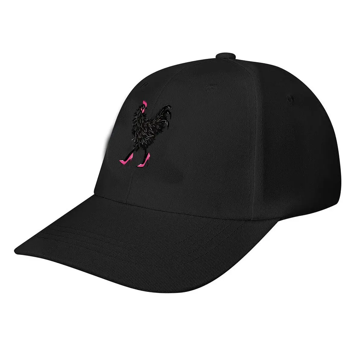 Cartoon Rooster With Pink High - Heels Home Decor Baseball Cap Fashion Men Sunhat Women's Outdoor Sports Snapback Cap