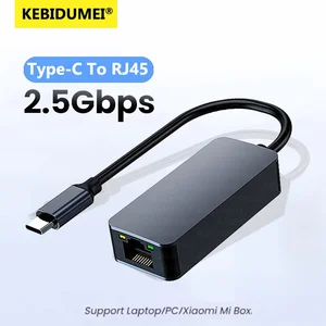 2500Mbps USB 3.0 Type-C a RJ45 Tarjeta de red 2.5G Adaptador Gigabit Ethernet Converter CUBLO LAN para la computadora portátil para PC para Windows 8.1/10/11 10 mejores ventas USB C al adaptador Ethernet - №4
