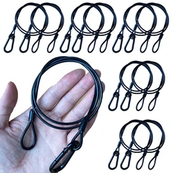 10pcs Stage Light Safety Cable 3mmx70cm Steel Wire Robes Quick Release Aluminum Truss Mobile DJ LED Par Securite Protection