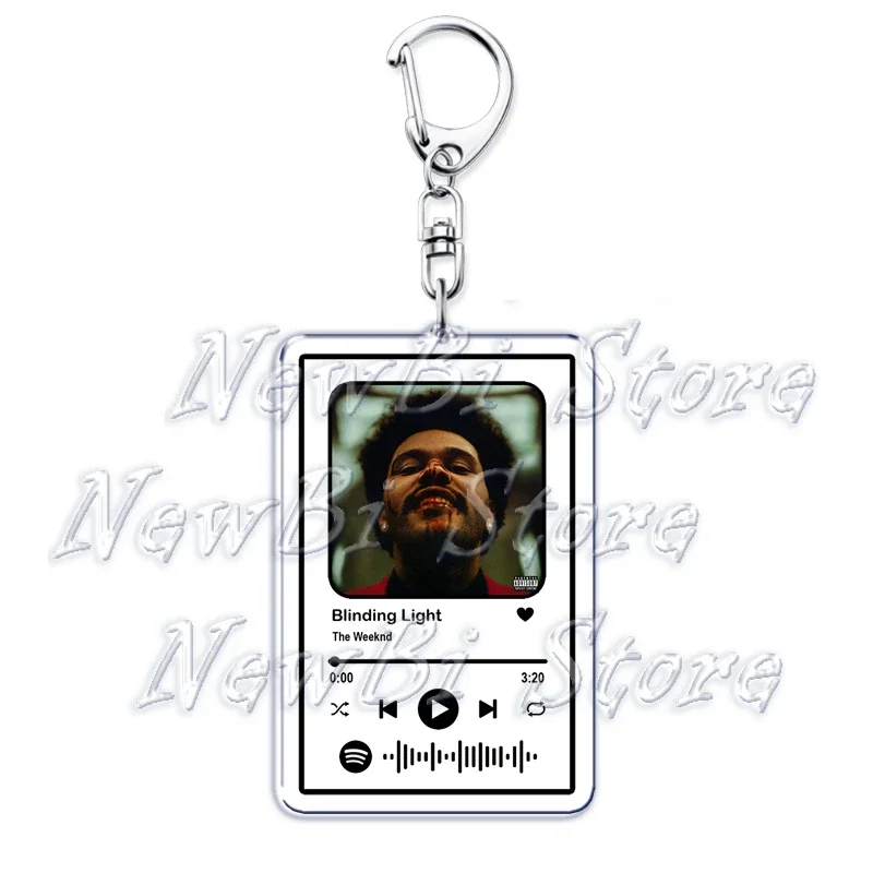 De Weeknd Muziek Sleutelhanger voor Vrouwen Accessoires Kid Muziek Starboy Blinding Lights Sterven voor U De Heuvels Keying Sieraden Fans Gift