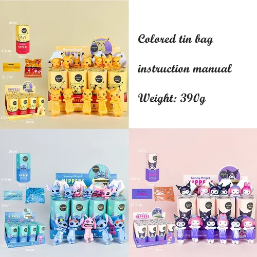 귀여운 Sonny Angel Mofusand Hippers 시리즈 블라인드 박스 액션 피규어, 귀여운 인형 미스터리 박스, 휴대폰 자동차 장식 액세서리 장난감 