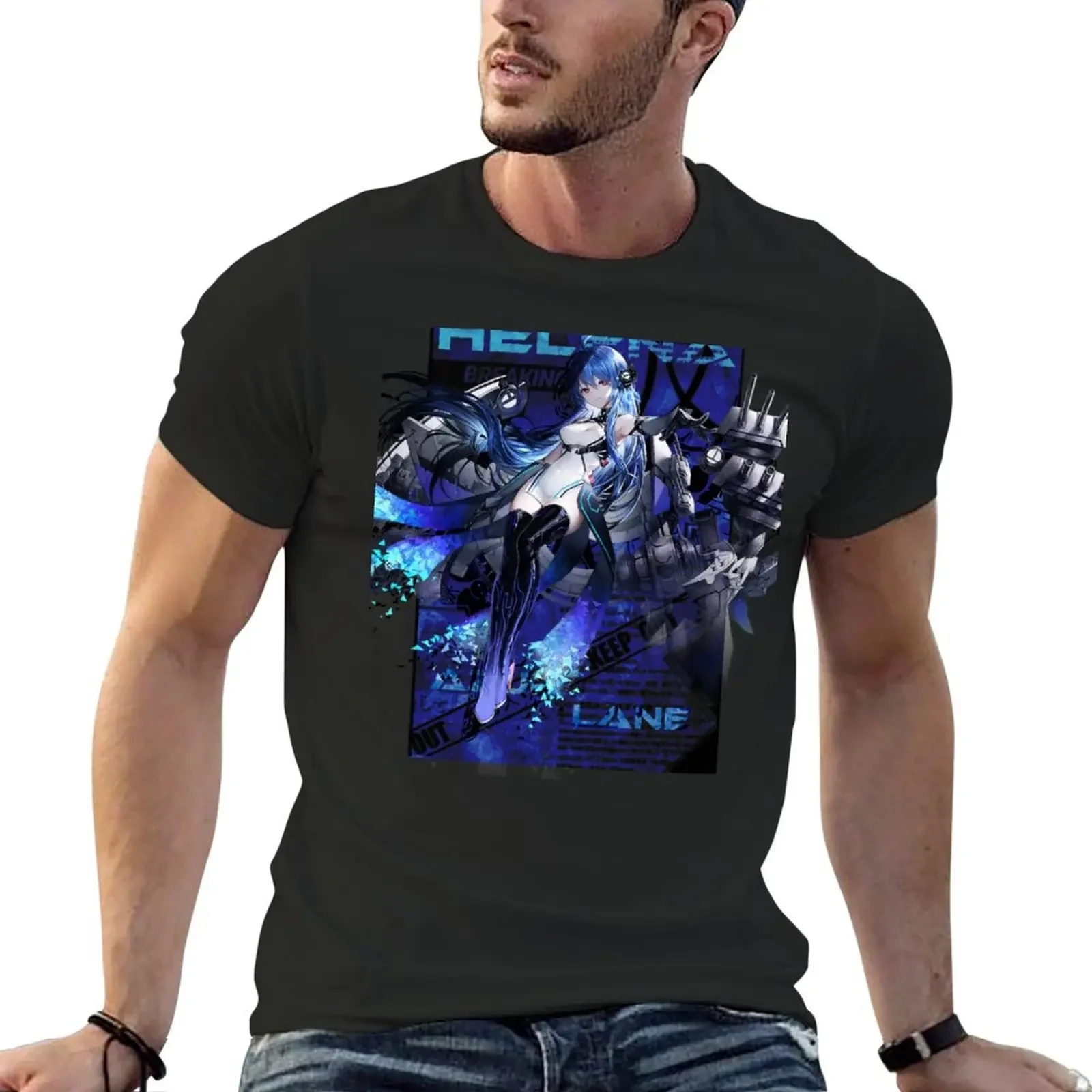 Azur Lane Helena T-Shirt blanks Aesthetic clothing anime clothes clothes for men