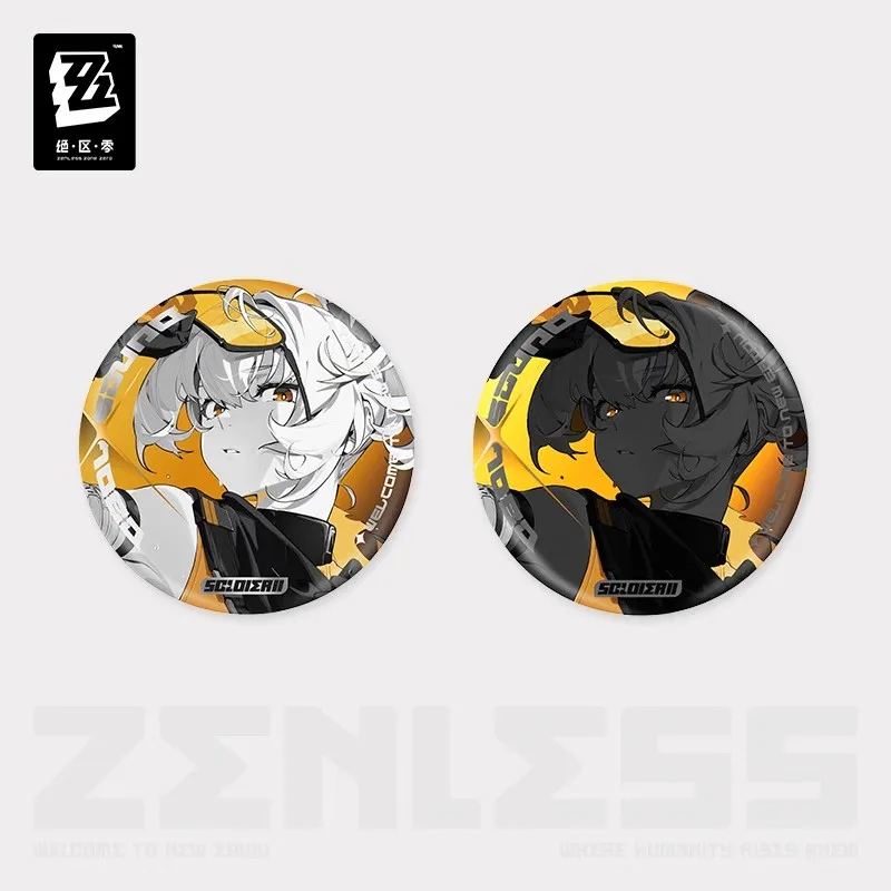الرسمية miHoYo Zenless Zone Zero Shadow Play Series شارات عاكسة Oboles Team Anime-Game Merchandise Brooch