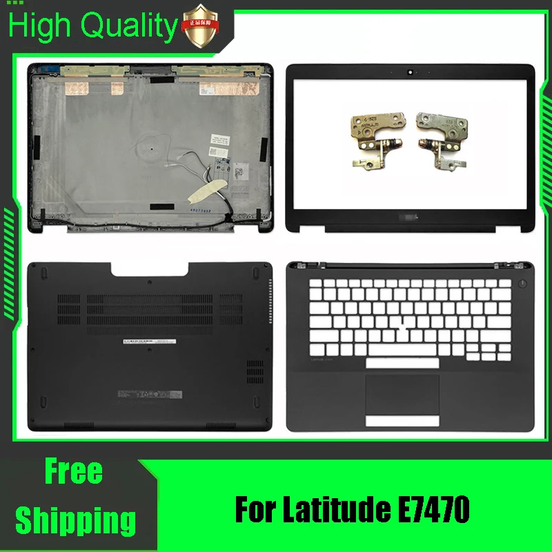 Para DELL Latitude E7470 Laptop Sem Tela Sensível ao Toque Tampa Traseira Superior Frontal Moldura Palmrest Carcaça Superior Inferior 0FVX0Y FVX0Y